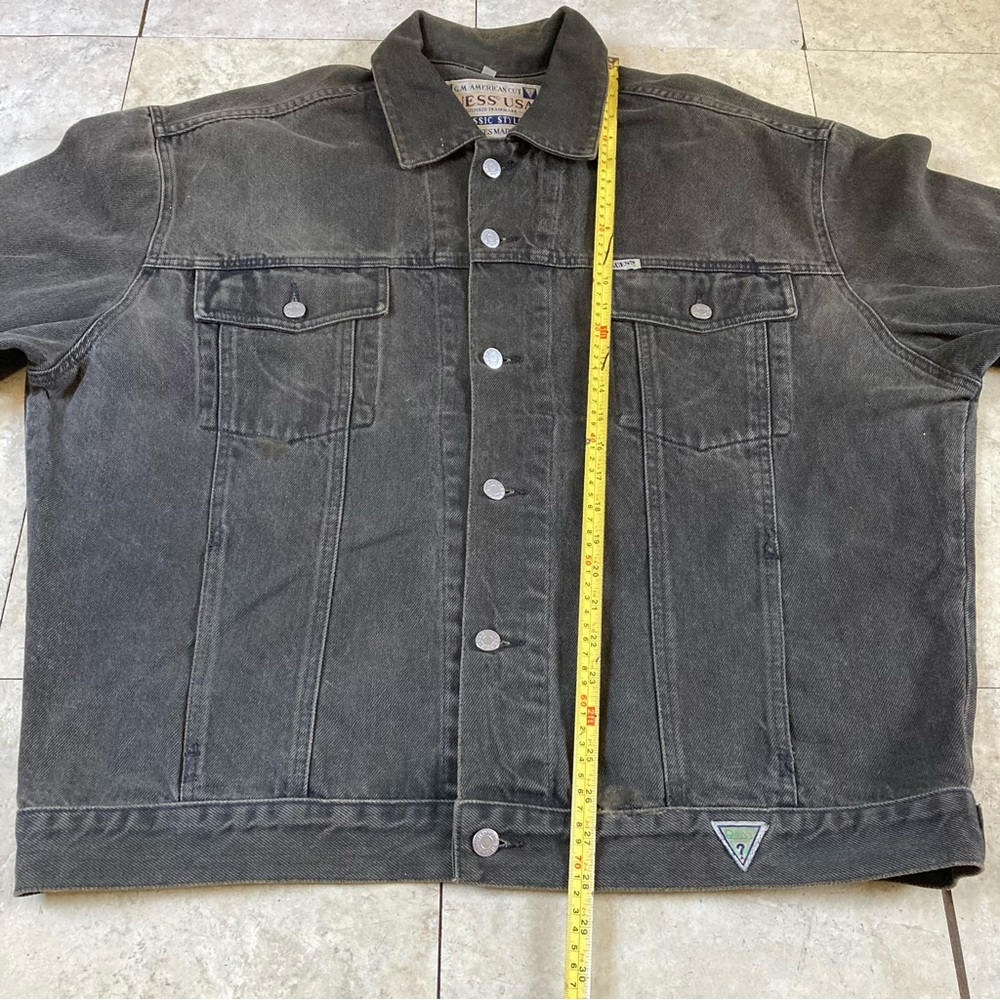 Vintage Georges Marciano Guess Jean Jacket Classic Cut G.M. American Cut - Picture 10 of 12